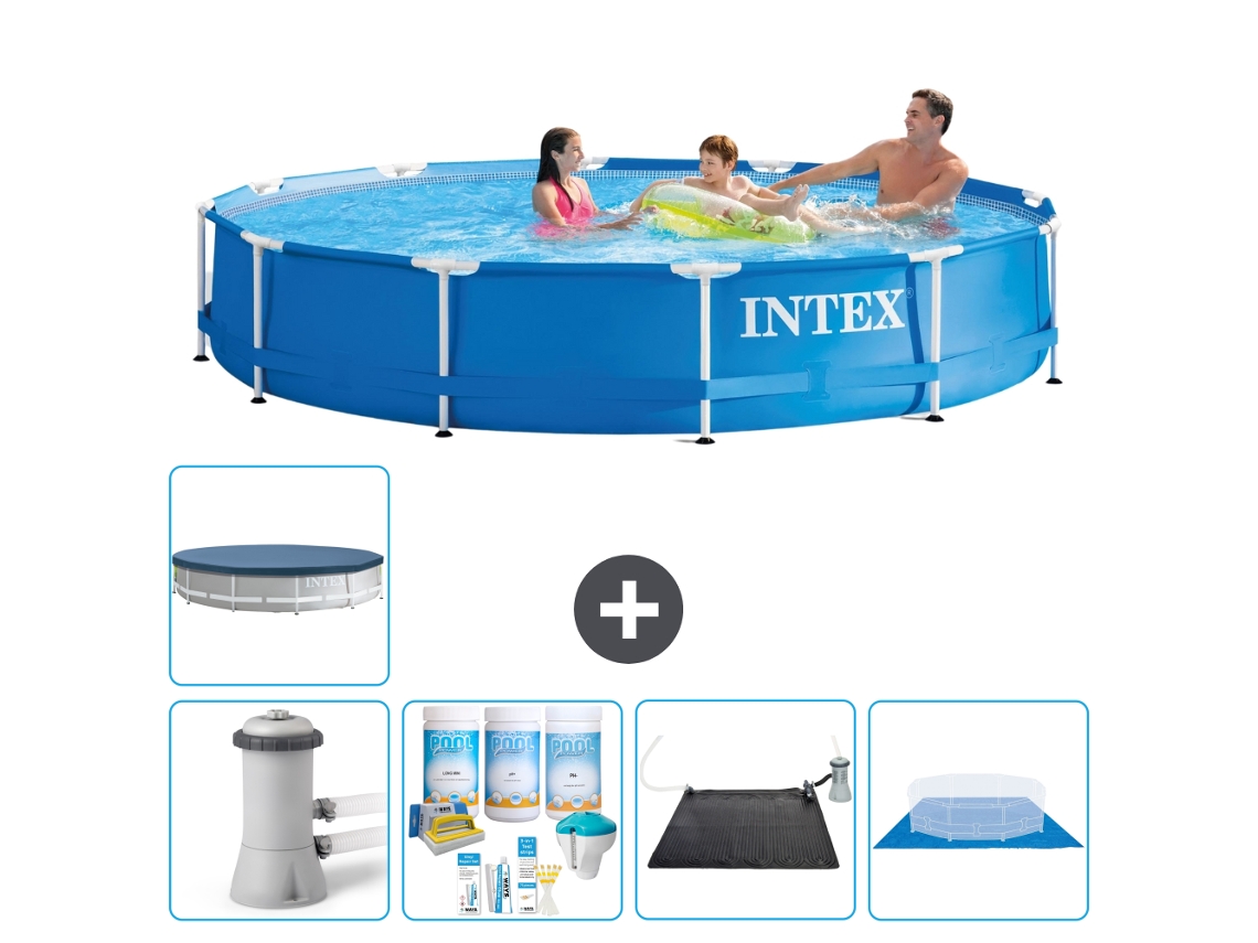 Intex Piscina Com Estrutura Redonda - 366x76 Cm - 6-peças S20470