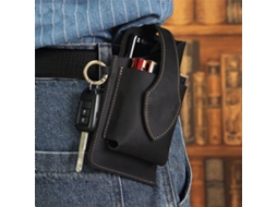Capa de Couro com Relieve para iPhone 12 Pro EOOCOO