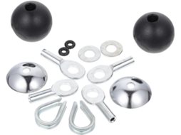 Conjunto De 14 Peças Conectores Cabos Aço Ultechnovo Para Academia,