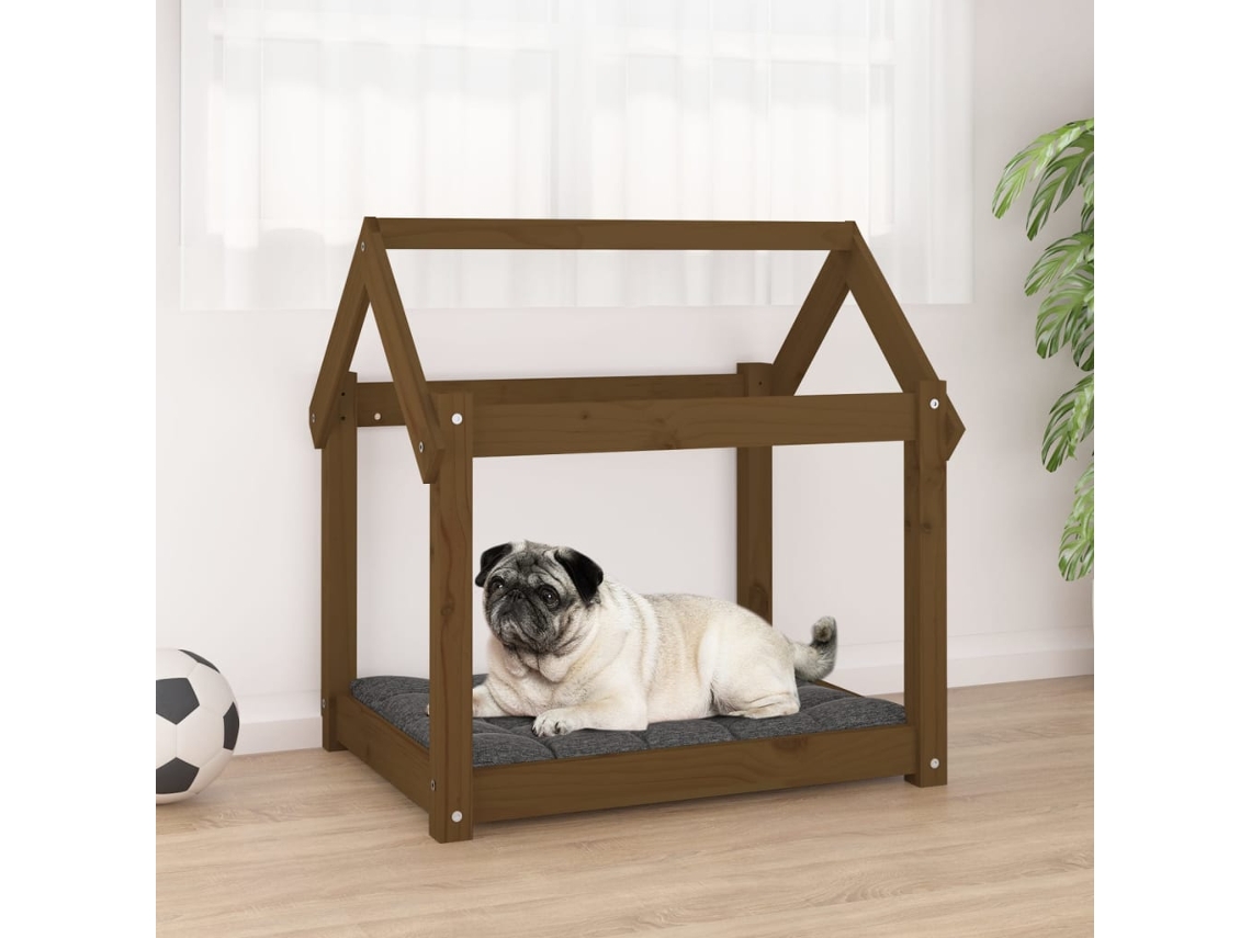 Vidaxl Cama 71x55x70 Cm Pinho Maciço Castanho Mel