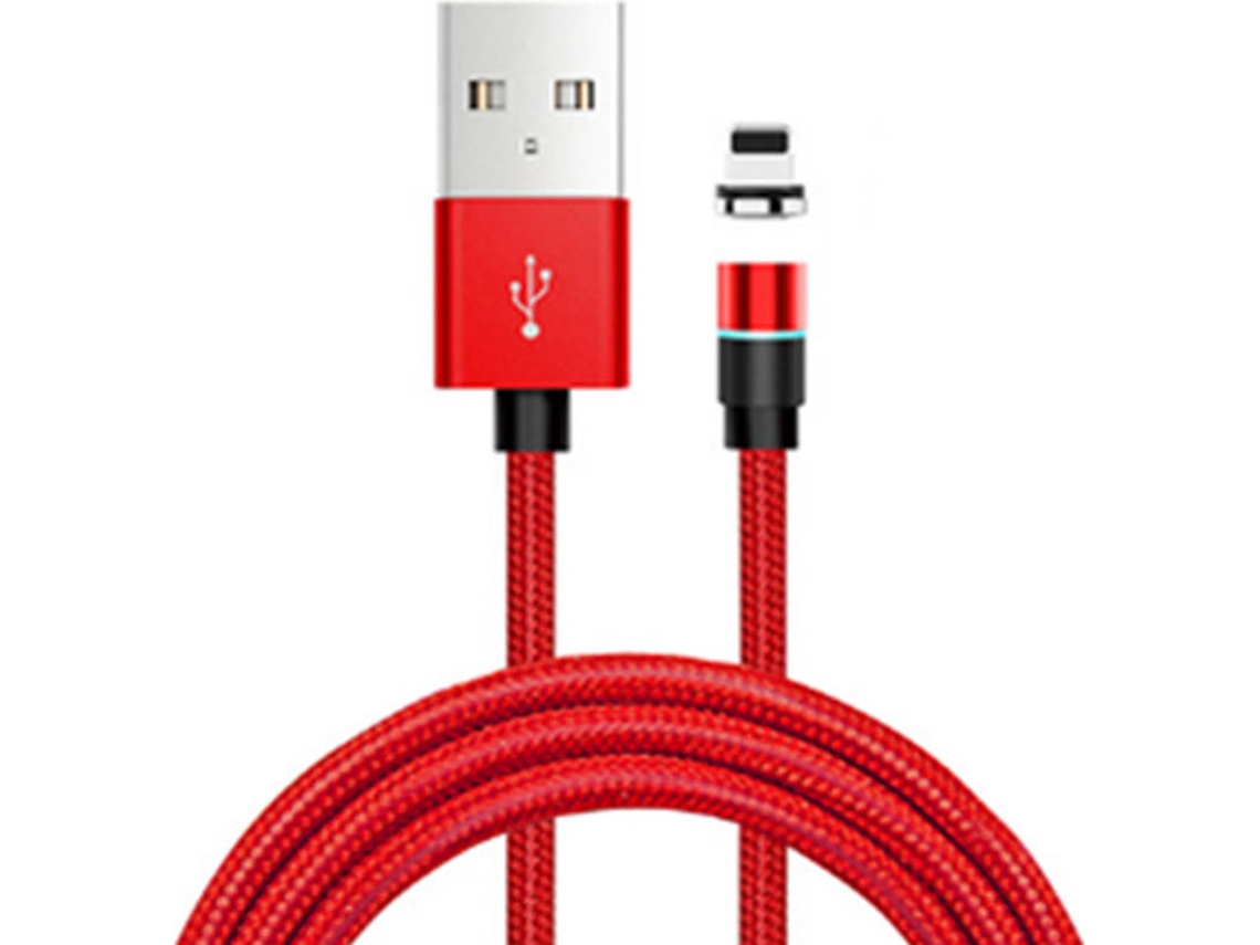 Cabo WJS Magnético (Lightning - 1 m - Vermelho)