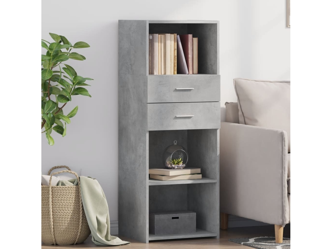 Mueble Alto 45x42,5x124 cm Derivados de Madera Gris Cemento