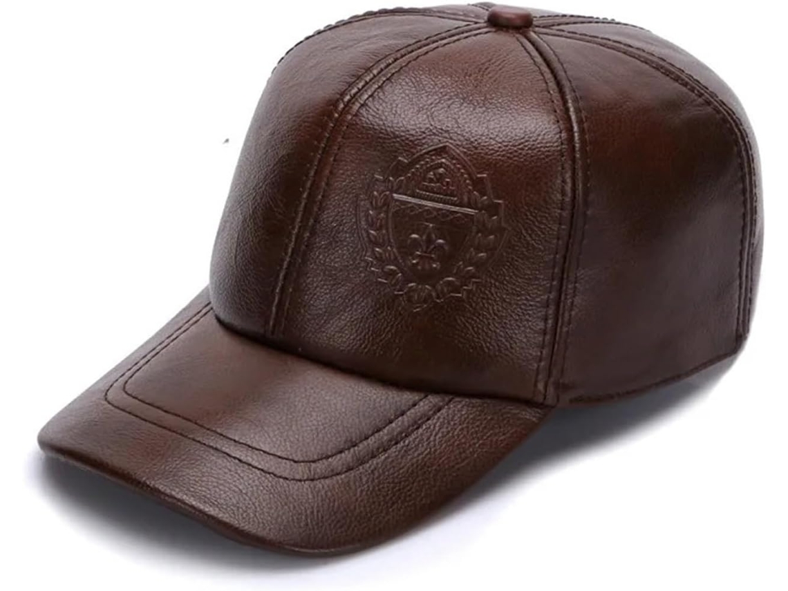 Bonés de Couro SFUSHOS, masculino, casual, aba articulada