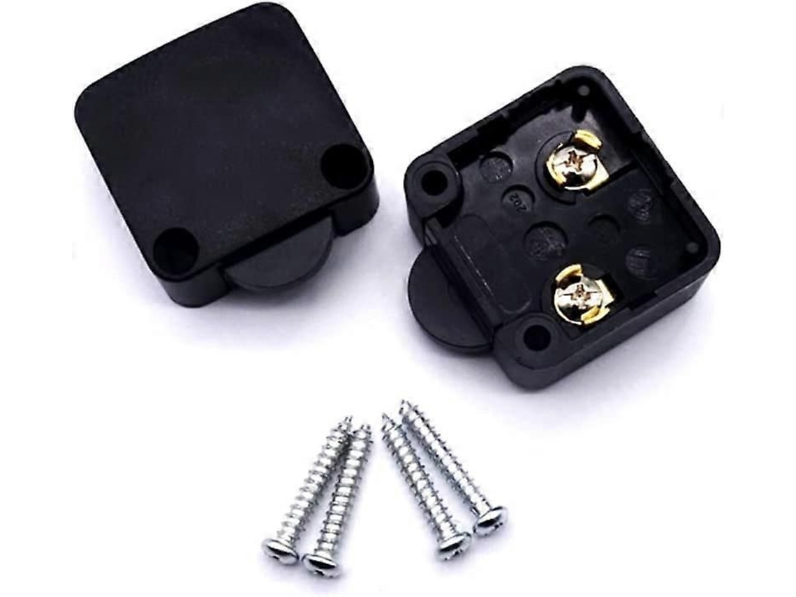 Interruptores Automáticos Para Armários E Portas, Pacote Com Peças, Preto