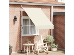 Vidaxl Toldo Retrátil Manual 150 Cm Creme