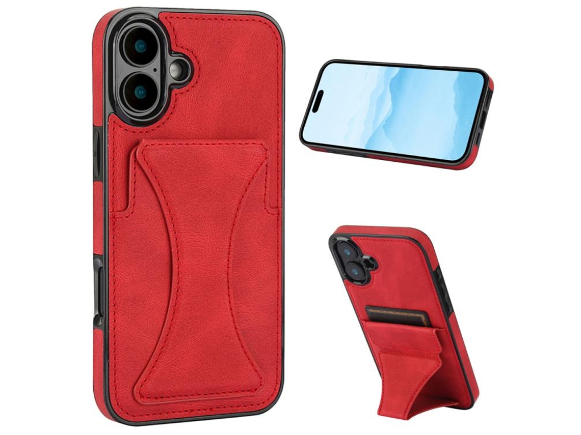 Capa Ultrafina E Resistente A Impactos Para Iphone 17 Com Suporte.