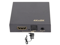 Extrator de Interface Multimídia Hd 4k Fibra Óptica 5.1 3.5mm Conversor Uk | S/MARCA