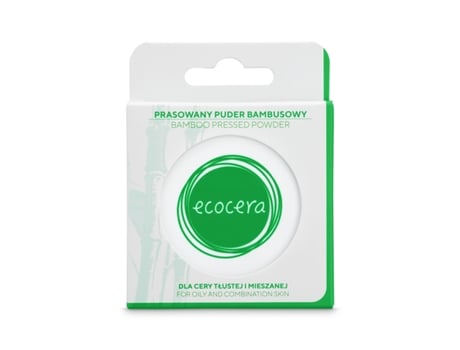 Pó de bambu prensado para pele oleosa e mista, 10g Ecocera