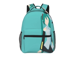 Mochila Hatsune Miku H14 Para Estudantes, Leve E Estilosa, Impermeável E Com Alça De Ombro Respirável J14