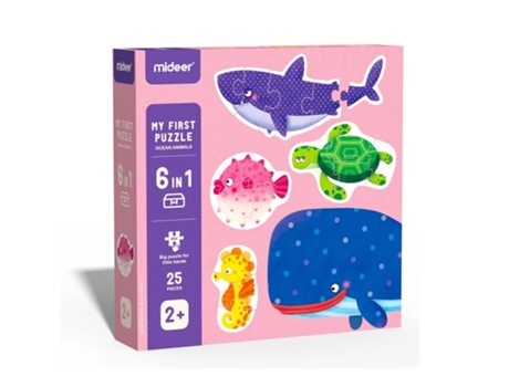 My First Puzzle Ocean Animals MIDEER (Idade minima recomendada: 2 anos)