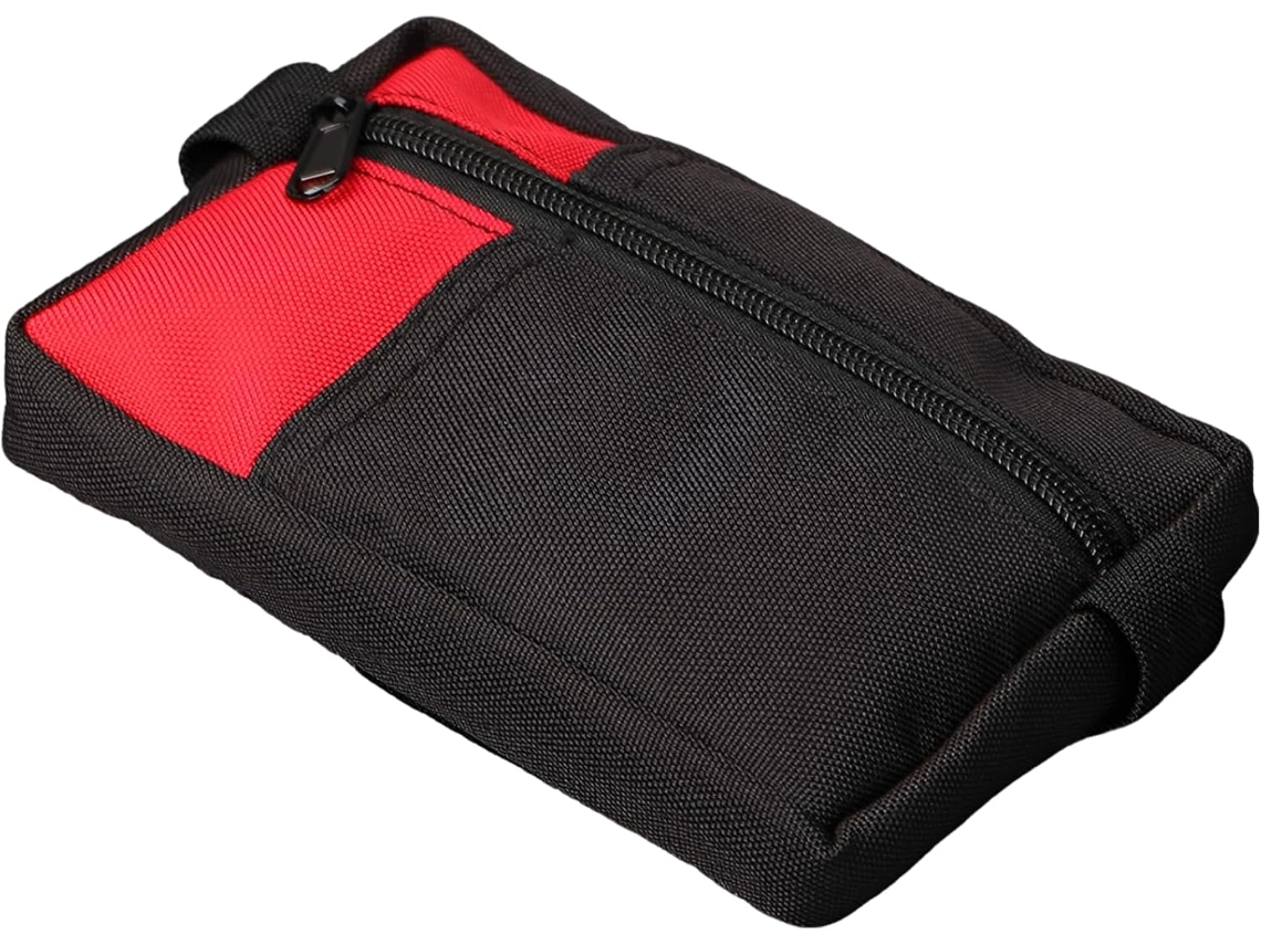 Bolsa Masculina Preta Em Tecido Oxford, Organizador De Uso Diário Com Duas Camadas, Compartimentos Para Cartões E