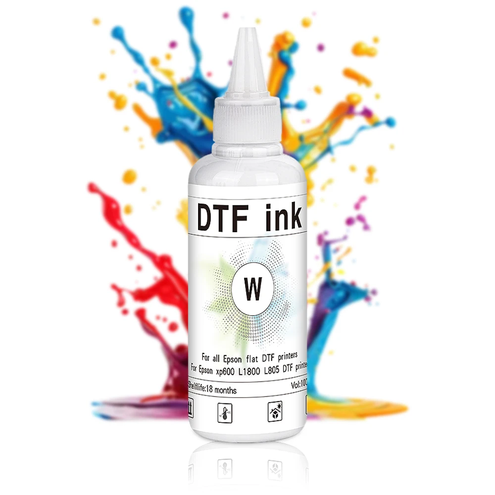 Tinta Branca Winnerjet Dtf 100ml/frasco Para Impressoras Epson Dx5, Dx7, 4720, 5113, Xp600, L1800, 1390, L1800 E L805 Dtf.