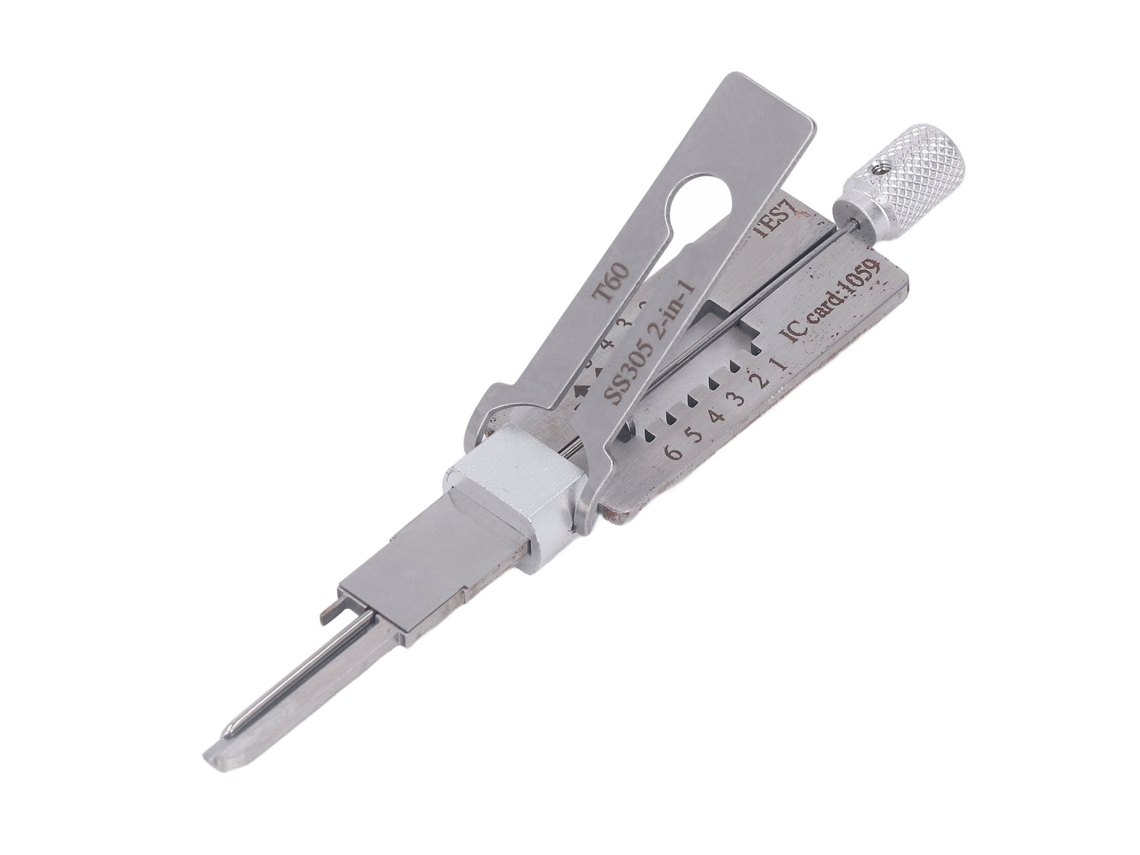 Conjunto De Ferramentas Decodificador 2 Em 1 Gancho E Recolhedor Aço Inoxidável Para Uso Civil E Profissional Ss305