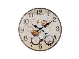 Relógio de Parede Quid Cozinheiro Madeira (34 cm)