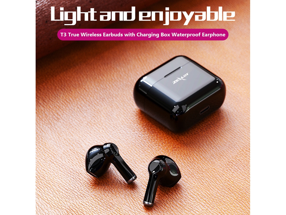 Fones T3 Sem Fio Sport 10mm 300mah Multi Cor