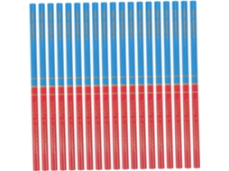 40 Pièces Crayons De Charpentier Bicolores Rouge Et Bleu Menuiserie