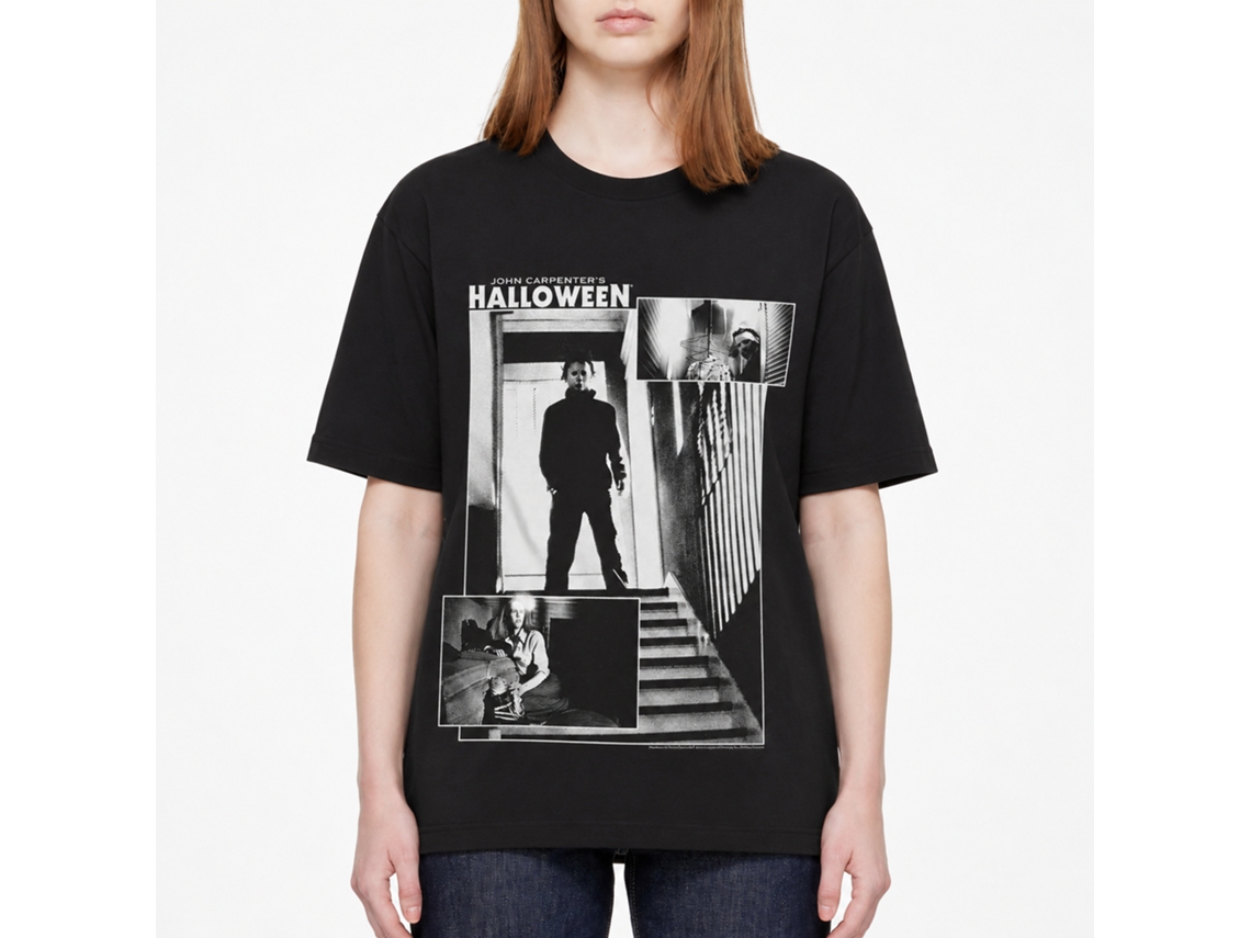 Rockinstone Halloween Movie 3 Shot Black Adult T-shirt Size:l