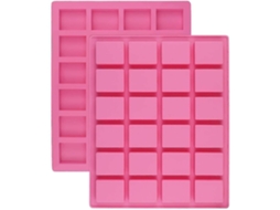 Lurelia Molde Para Sabonete, Em Silicone, 2 Peças, Formato Retangular, Para Bolo E Chocolate