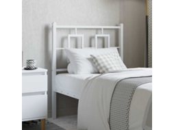 Vidaxl Cabeceira De Substituição 75 Cm Metal Branco