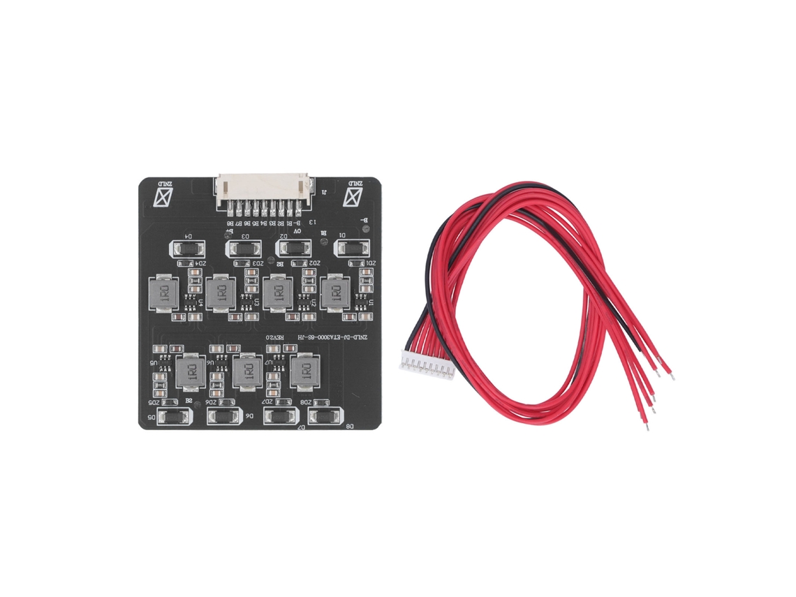Hkj equalizador Passivo de Baterias de Lítio Módulo de Balanceamento 1.2a 8s Dc2.0v 4.5v com Cabo