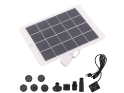 Bomba de Água Solar 3w 5v Fonte DC para Pato de Pássaros Jardim Piscinas Paisagismo S/MARCA