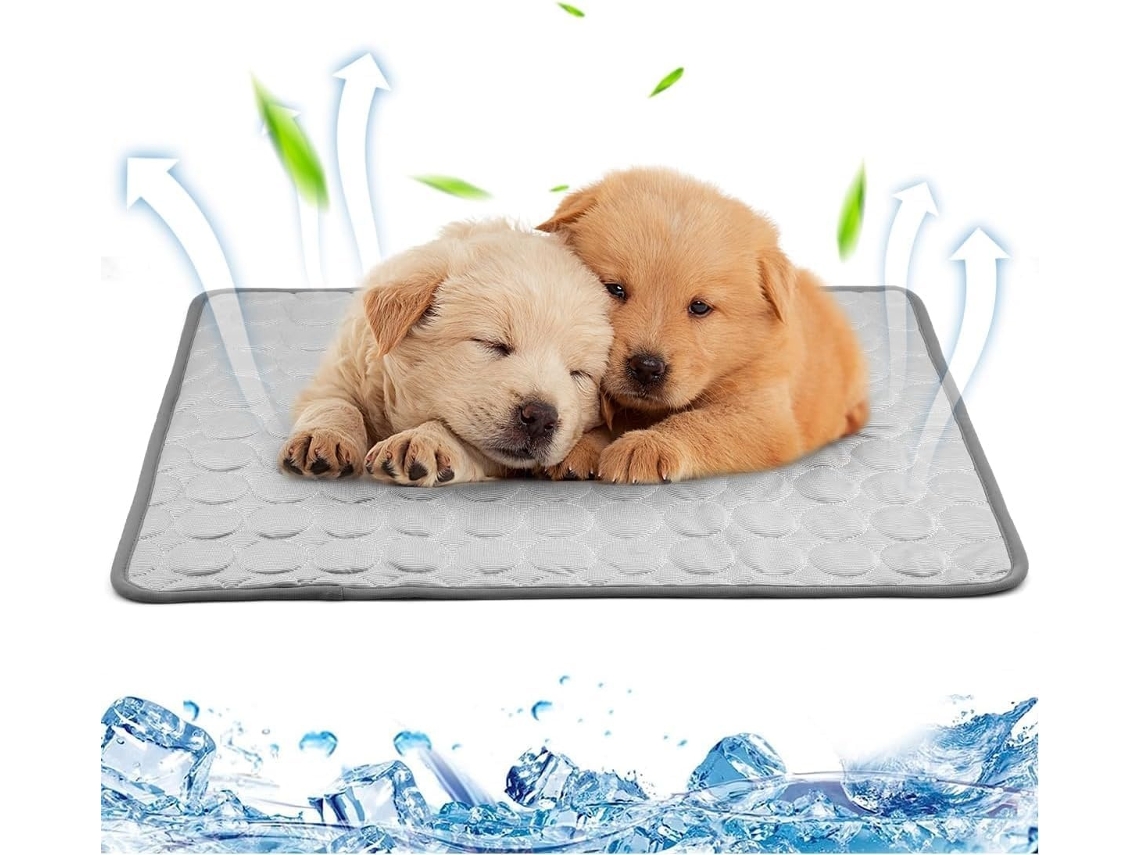 Tapete Refrescante, em Seda Gelada, para Cães e Gatos, Lavável, Uso no Verão, 60x50 Cm AQUAFORGE
