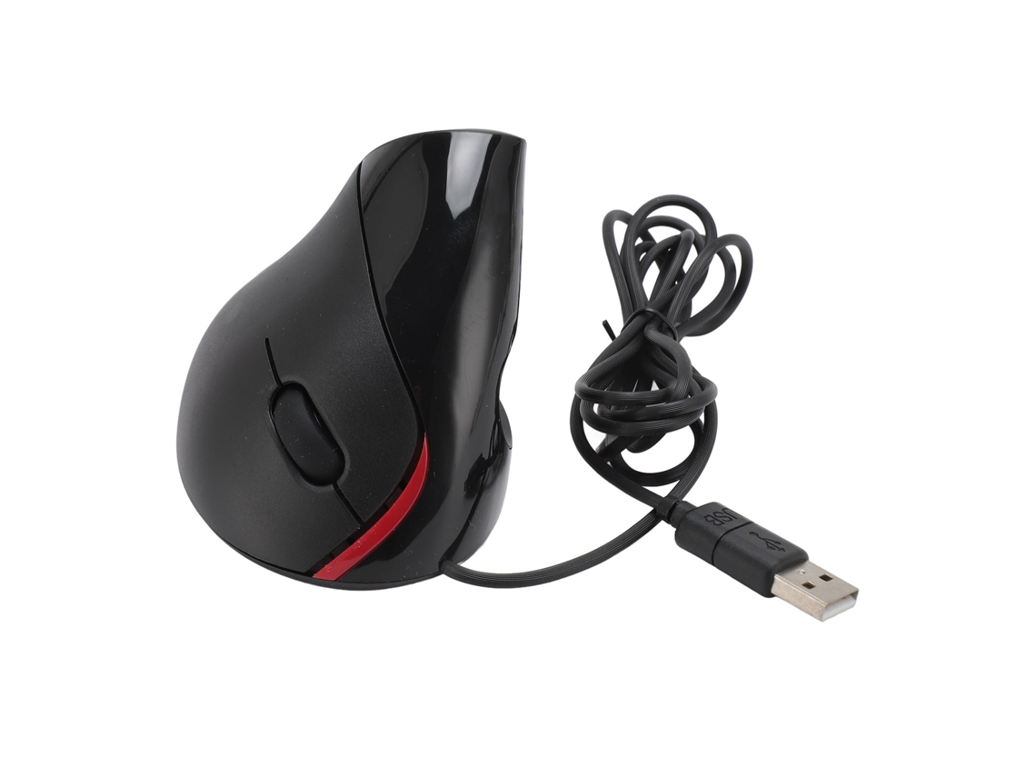 RATÓN VERTICAL ERGONÔMICO PARA DESTROS COM DPI AJUSTÁVEL, CABO ÓPTICO USB, SMART DREAM