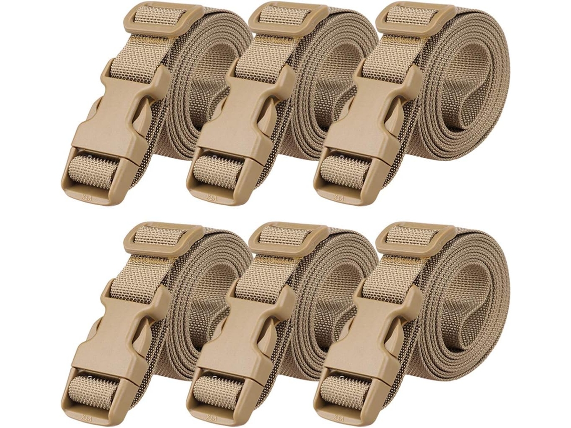 Conjunto de 6 Cintas ajustáveis para Bagagem AQUAFORGE