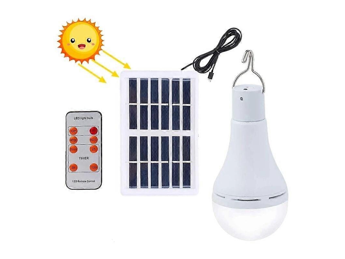Lâmpada Recarregável, Led Alimentado Por Energia Solar, Iluminação Em Caso De Falta De Energia Olysi Shop
