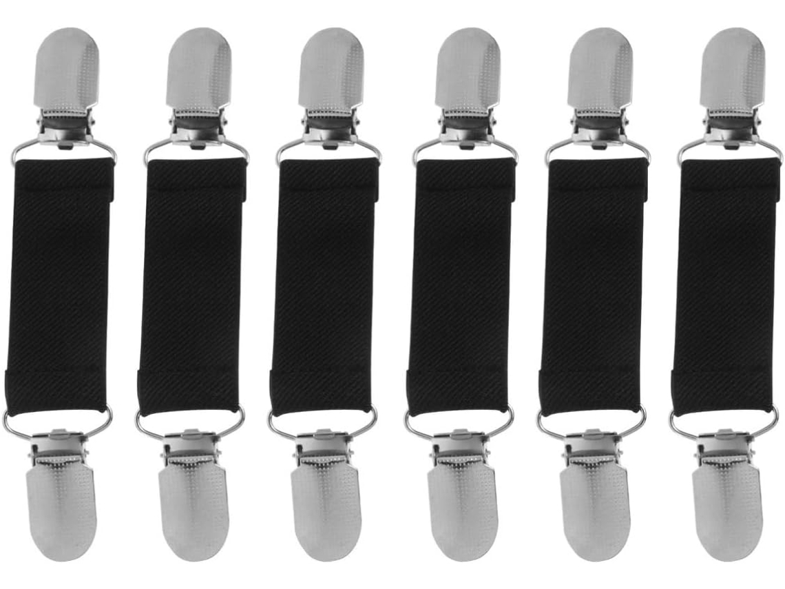 Abaodam Conjunto De 3-pares Clipes Antiderrapantes Para Almofadas E Lençóis, Em Liga Metálica, Fechamento Seguro Para