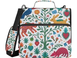 Organizador de Massas Com Alça Ombro, Vários Sacos de 3,8cm, 3 Argolas, Saco de Artigos de Papelaria, Acessórios
