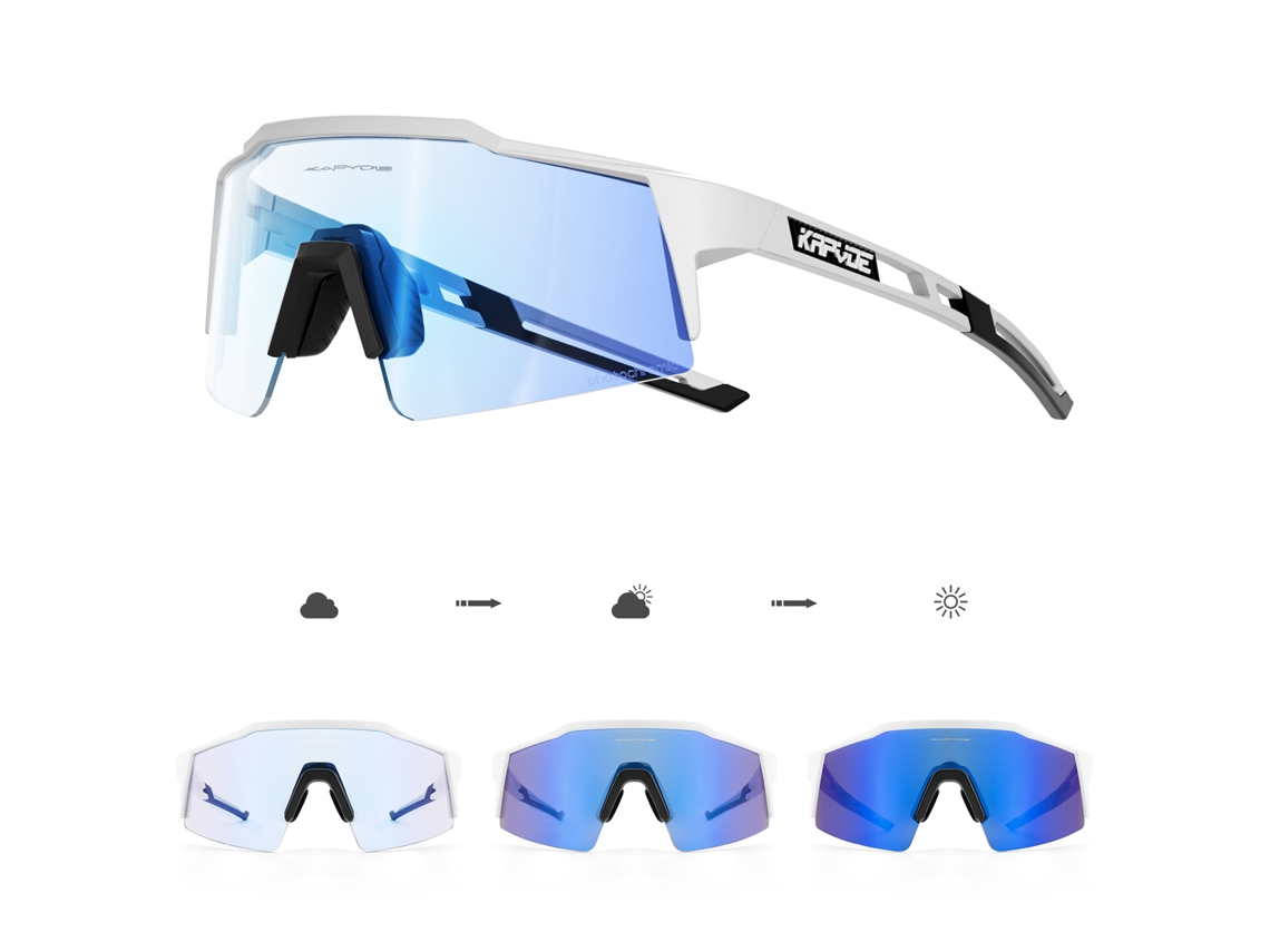 Óculos de Ciclismo MDUG com Revestimento Fotocromático Vermelho azul para Esportes
