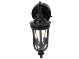 Mali lâmpada de Parede Miniatura 1:12 Led com Abajur de Vidro para Casa de Boneca Diy Decoração Preta