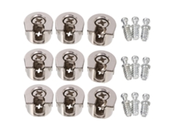 Conjunto De 10-conectores Conexão Estáveis Garneck Para Armários, Em Liga De Prata, Para Móveis E Painéis De Escritório