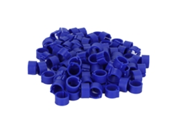 200 anéis de pata para pombos, 8mm, plástico durável, reutilizável, azul | S/MARCA