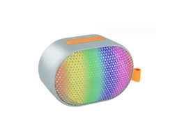 Alto Falante Bluetooth Yizhood S211 Com Rgb Light Hd Sound Dual Pairing Tws À Prova Dágua Cinza