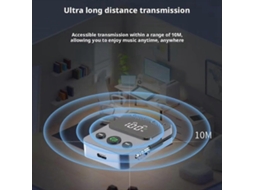 Transmissor E Receptor Bluetooth 5.3 Com Adaptador Auxiliar E Tecnologia A2dp