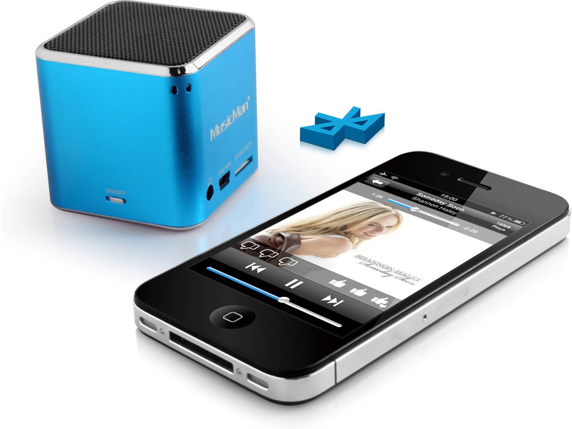 Coluna Bluetooth TECHNAXX Musicman BT-X2 Mini Azul