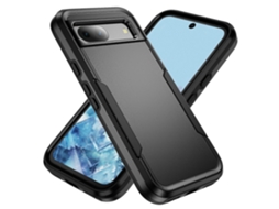 Capa Protetora De Pc Tpu De Nível Militar Para Google Pixel 8a - Preta