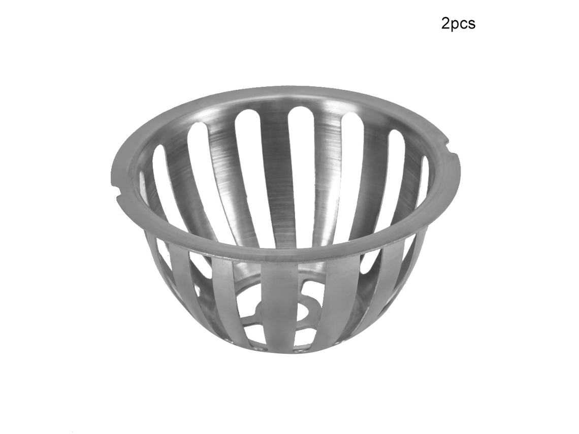 2pcs ralo de piso de aço inoxidável redondo anti entupimento para telhado jardim varanda 100mm | S/MARCA