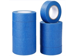 Fita adesiva azul, fita adesiva e tinta spray Slowmoose.