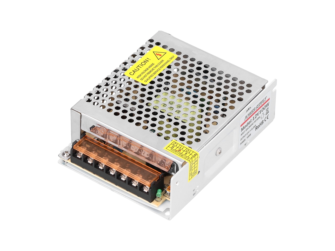 Fonte De Alimentação Chaveada 100w 8.3a Conversor Para 12v Driver Led Sistema Cftv