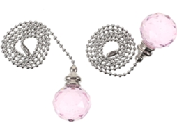 Conjunto De 2 Correntes Extensoras Com Pingente Bola Cristal Para