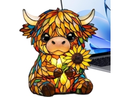 Luminária Decorativa Em Formato De Vaca, Com Design E Iluminação