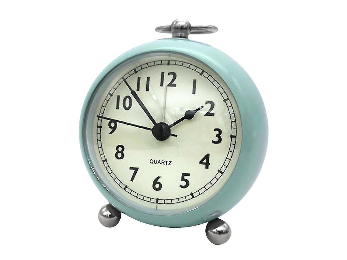 Beige Night Light-enhanced Quartz Bedside Alarm Clockblue120x170x76mm