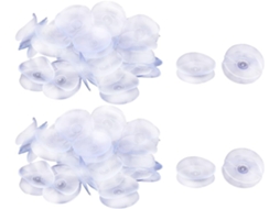 Ventosas Ruilogod para espelhos de vidro, dupla face, 3 cm de diâmetro, pacote com 60 unidades.