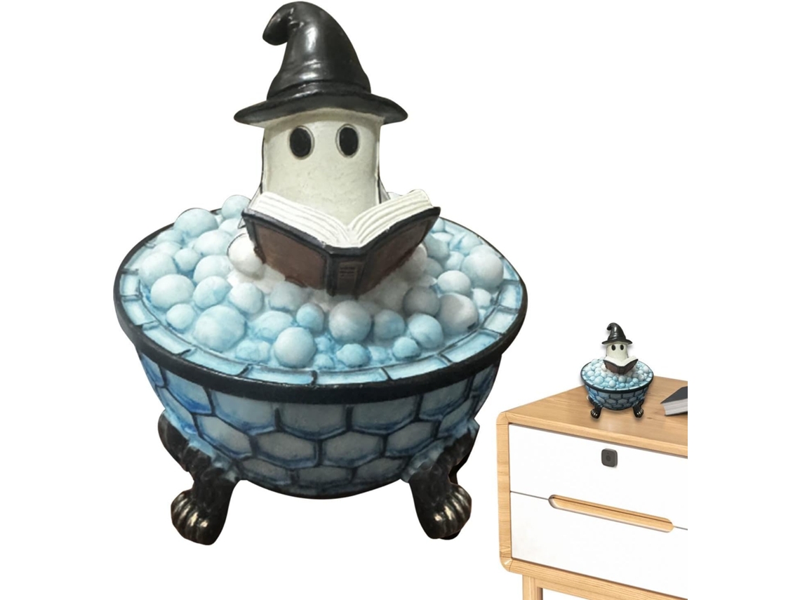 Abajur De Mesa Halloween, Decoração De Casa Em Resina
