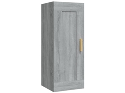 Armário de Parede MAISON EXCLUSIVE em Derivados Madeira Cinzento Sonoma (35x34x90 cm)