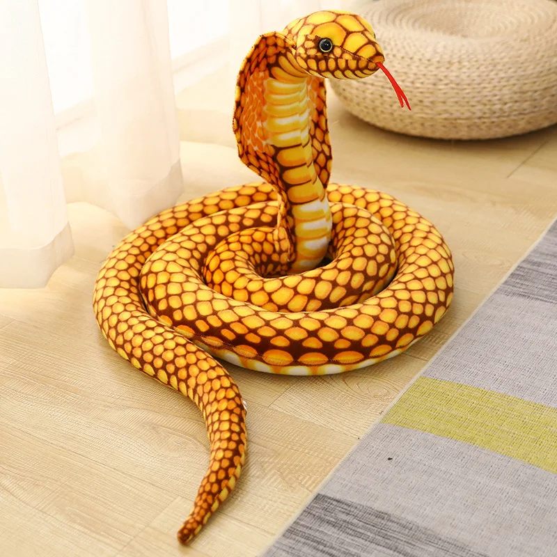 (amarelo, 170 Cm) Brinquedo De Pelúcia Realista Em Formato De Cobra, Perfeito Para Brincadeiras E Diversão.