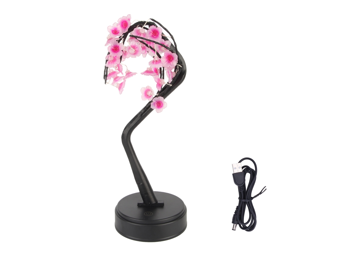 Lâmpada de Árvore Artificial Bonsai com Ramos Ajustáveis Led Usb S/MARCA